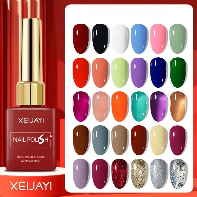 Colored Nail Varnish Gel 60 Colors Gloss Matte Ice-clear Nails Polish