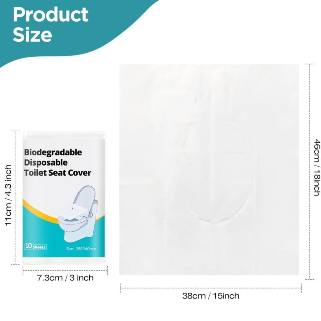 Disposable Toilet Seat Covers – Travel Pack for Public Restrooms