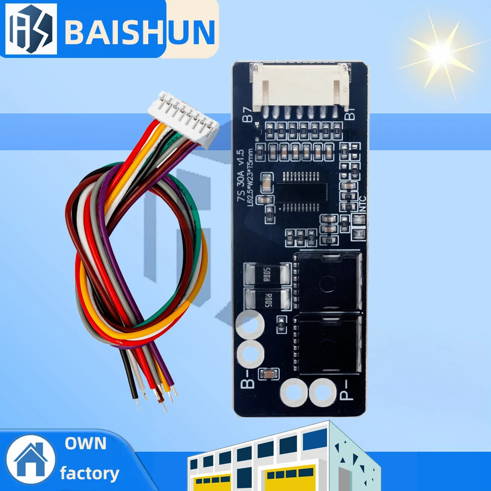 Sensor 6S 7S 30A 24V Li-ion Lithium Battery Protection Board 25 2V 29 Zpaxo