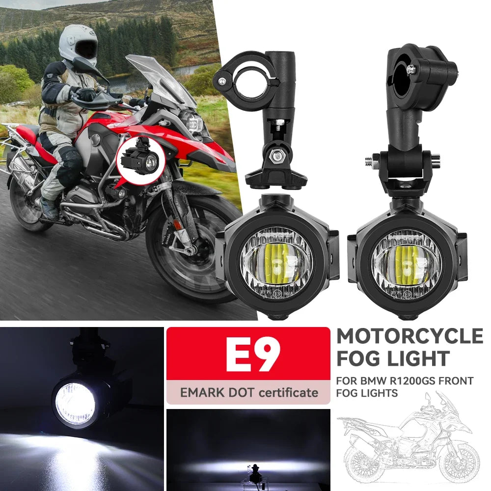 Motorcycle LED Fog Lights Auxiliary Spotlights Selective Yellow Lights Daytime Running Lights For Moto Guzzi V85 TT Accessories Zpaxo