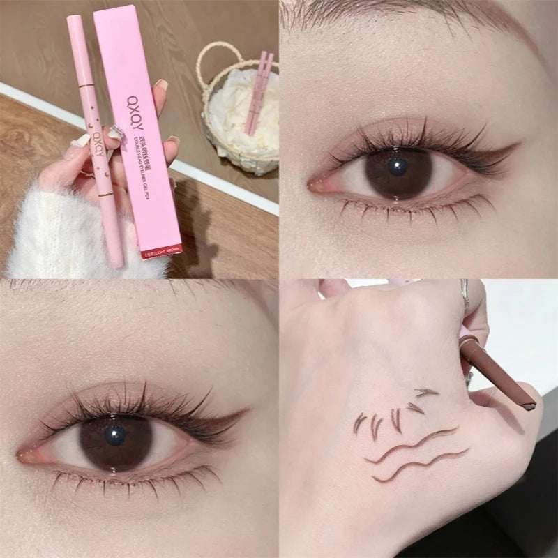 1 Punk Red Eyebrow Eyeliner Gelpencil Angled Brush Smudge-proof
