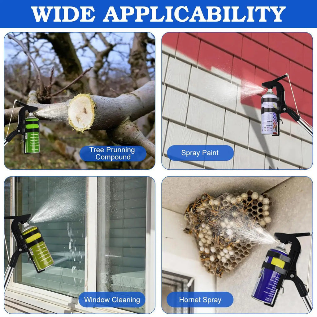Paint Extension Pole Adjustable Spray Adapter Powder Duster