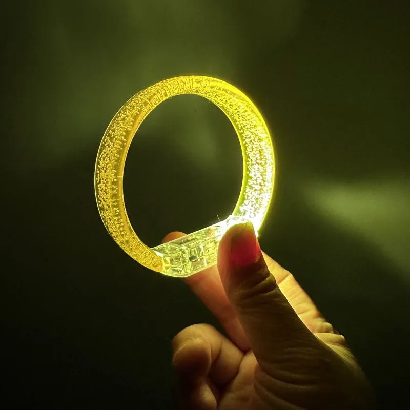 10 30 50 LED Bracelets Customizable Logos Text Suitable Wedding Zpaxo Yellow 30pcs