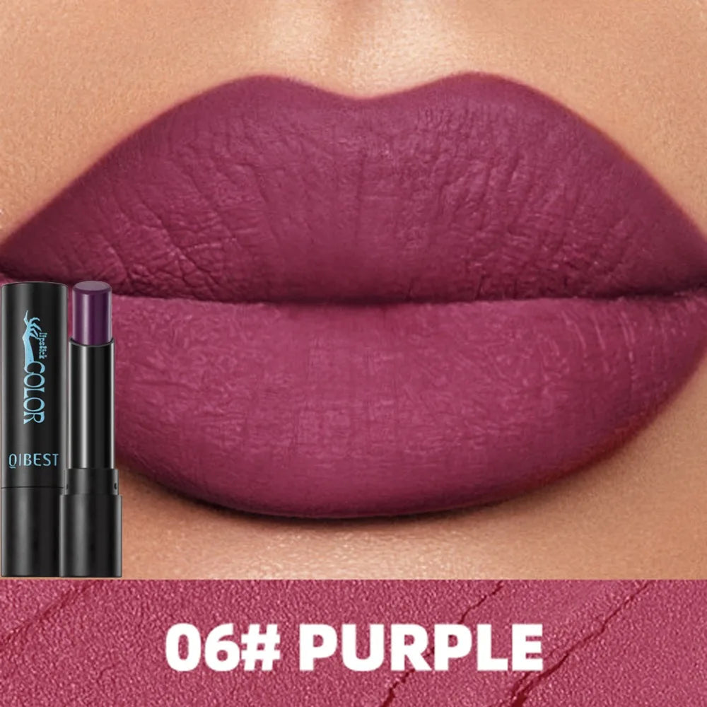 8 Colors Gothic Matte Lipstick Non Stick Vampire Velvet Lip Cream Zpaxo 06
