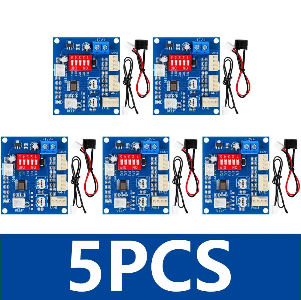 DC 12V 5A PWM CPU Fan Temperature Control Speed Controller Module Zpaxo 5pcs