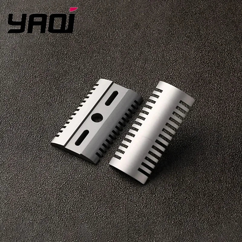Yaqi High Quality Blade GapL 0.25mm Titanium Mellon Mens Safety Razor Head for Men Professional Shaving Razors Zpaxo