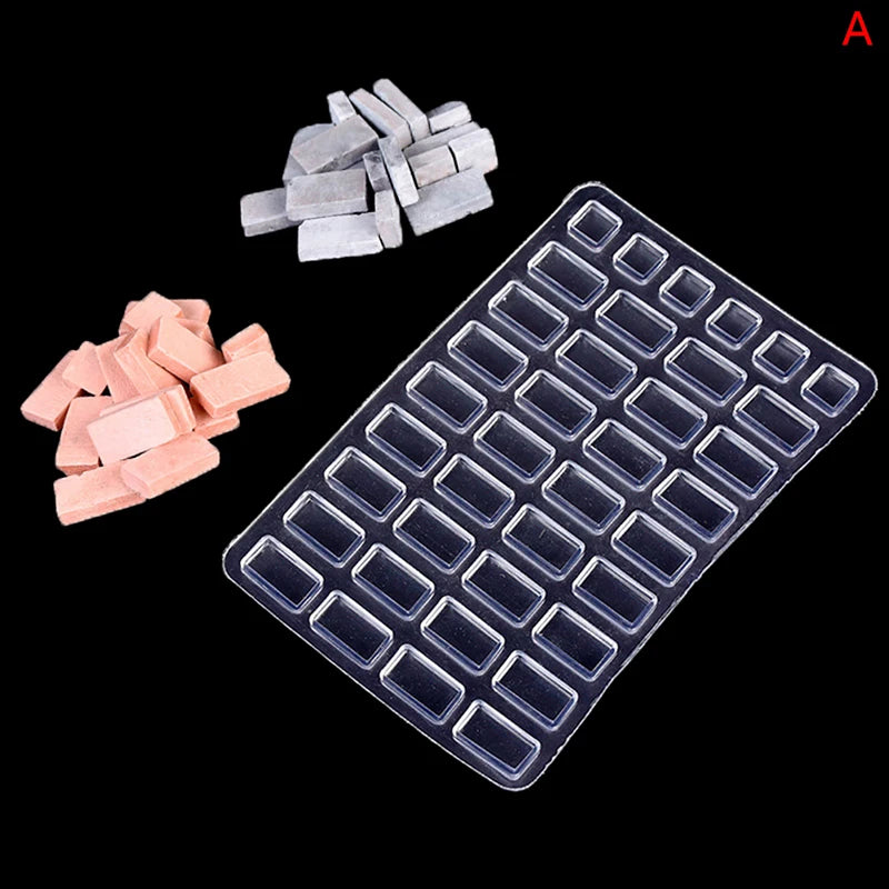 Building Making Mini Brick Sand Table Silicone Mold Cement Model Zpaxo A