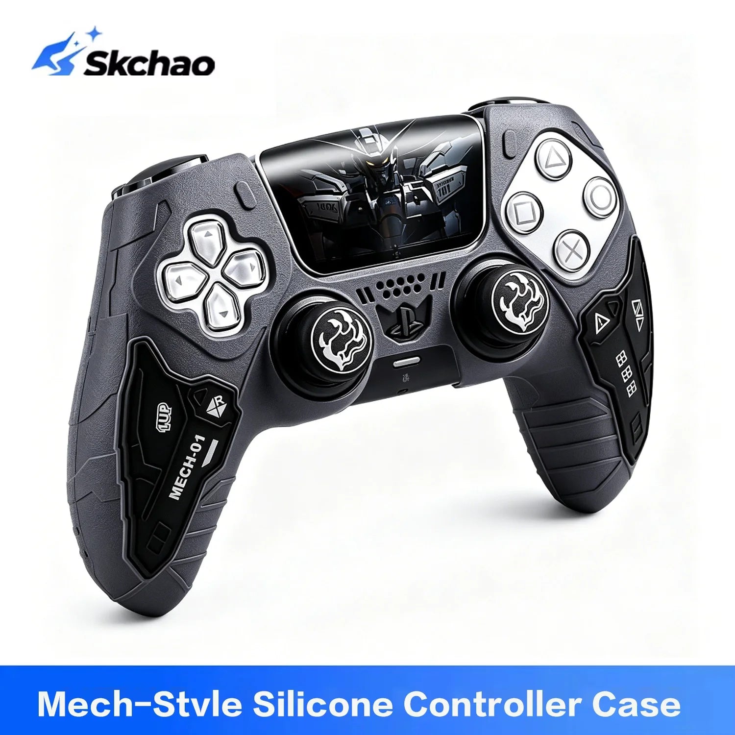 Matte Silicone Soft Protector Tactical Skin for Sony DualSense Edge Game Controller Case with Thumb Stick Grip Cap Cover for PS5 Zpaxo