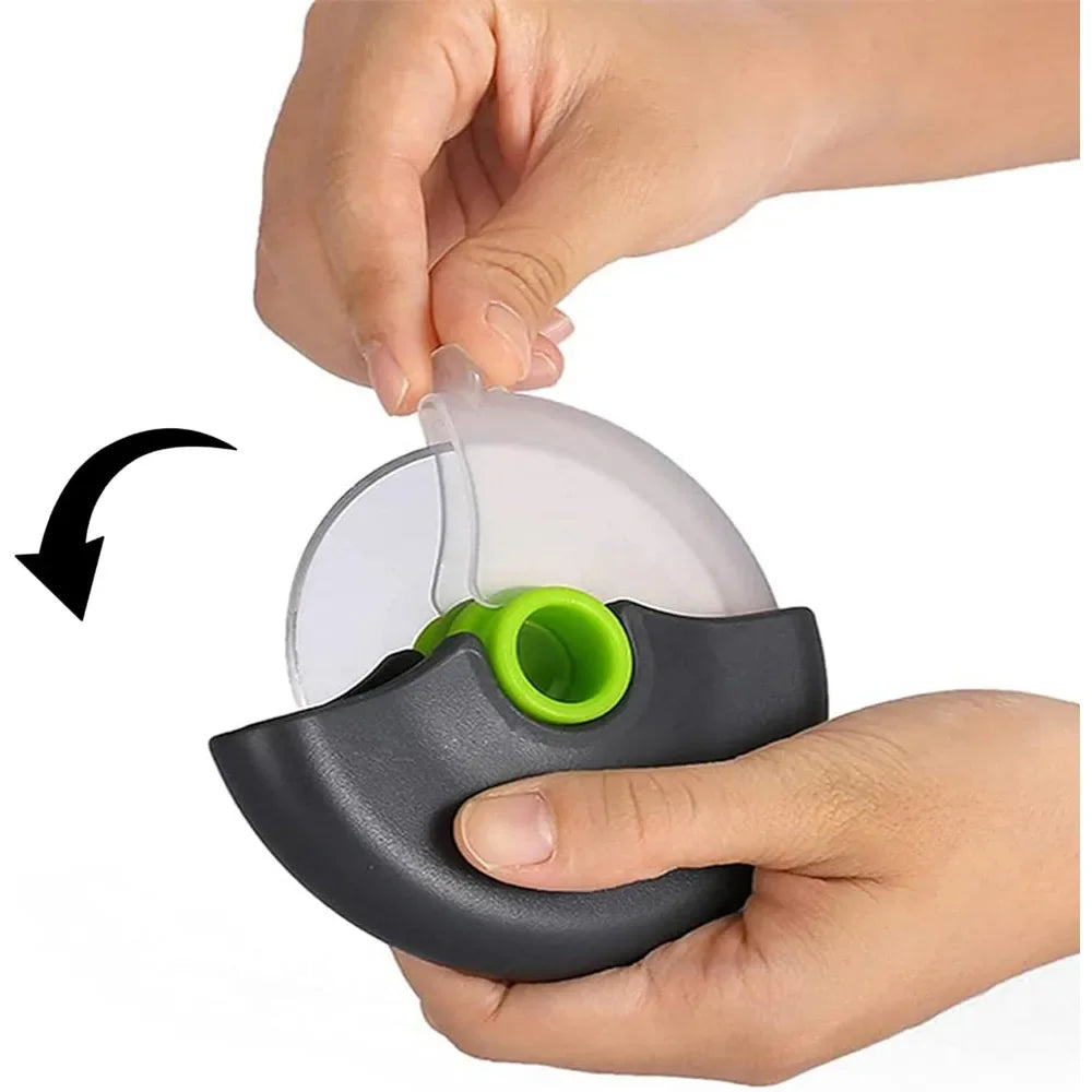 1pc Pizza Cutter Wheel with Protective Blade Cover Premium Stainless Steel Pizza Slicer for Pizza, Bread, Pastry, Waffle Zpaxo