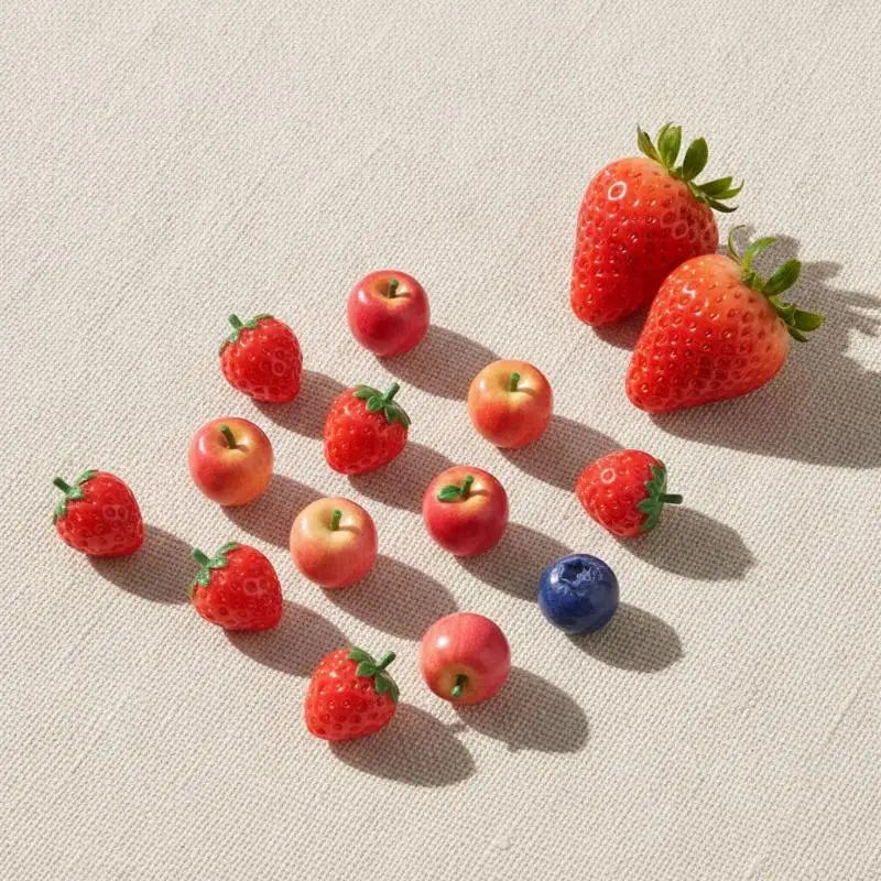 Colorful 3D Realistic Fruit Shaped Loose Beads Glossy Surface DIY Zpaxo