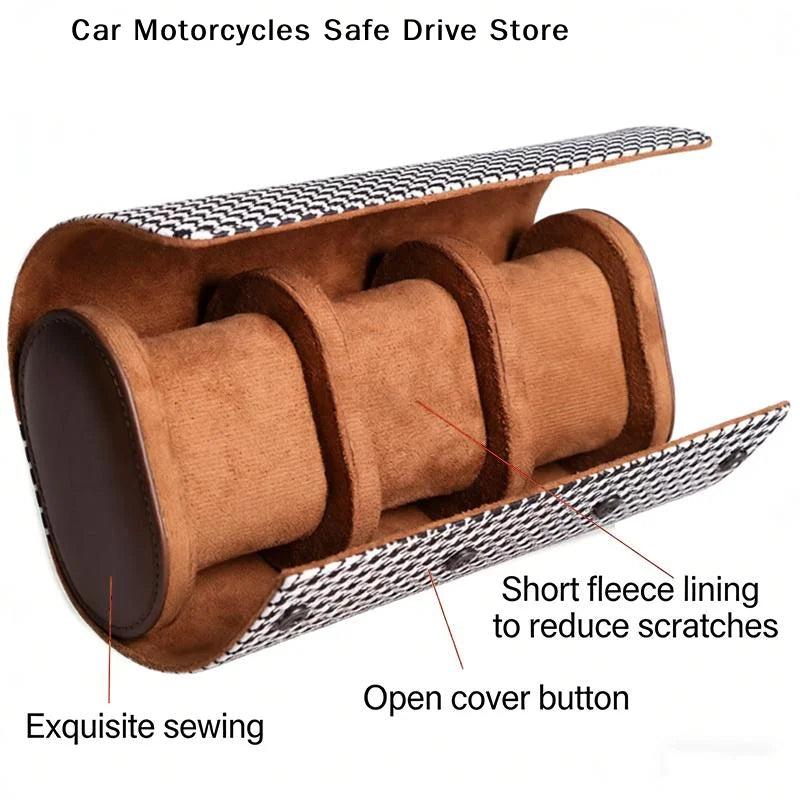 Watch Roll Travel Case-1 2 3 Slot Storage Organizer-secure Innovative