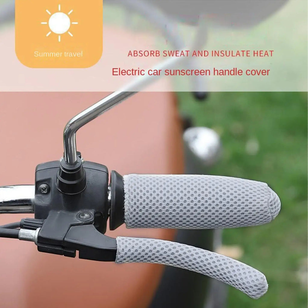Ice Silk Motorcycle Grip Cover – Non-Slip Breathable Sleeve Handlebar Grip Cover Zpaxo
