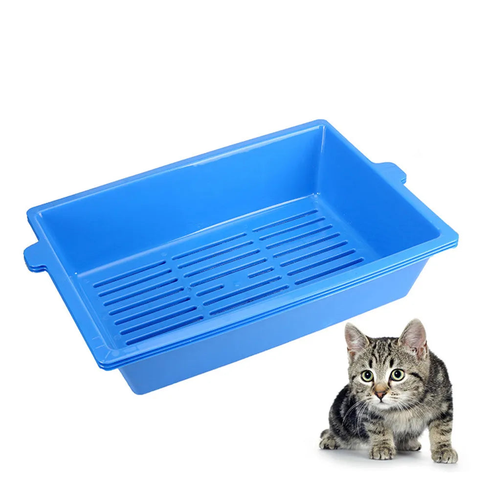 Cat Litter Box Plastic Toilet Basin Spill Prevention Strong Material
