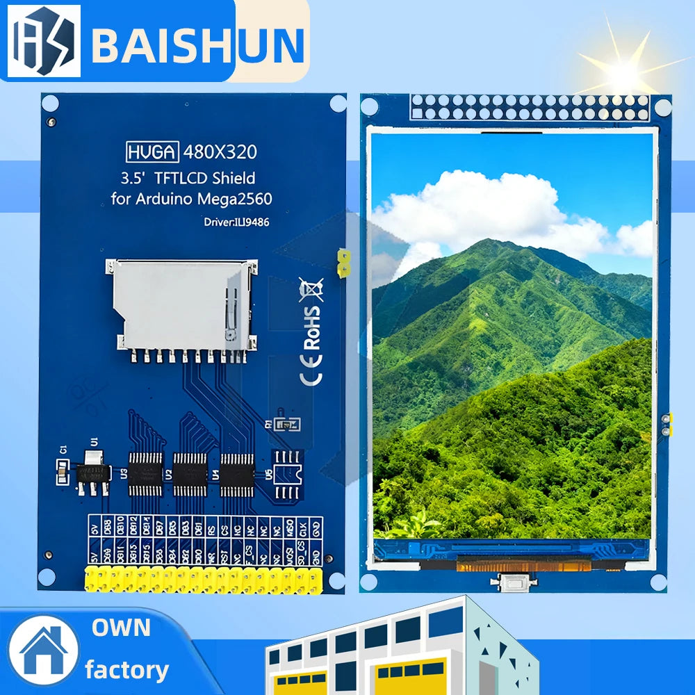 TFT LCD Screen Module Ultra HD 320X480 Arduino MEGA 2560 R3 Board Zpaxo 3.5 inch TFT