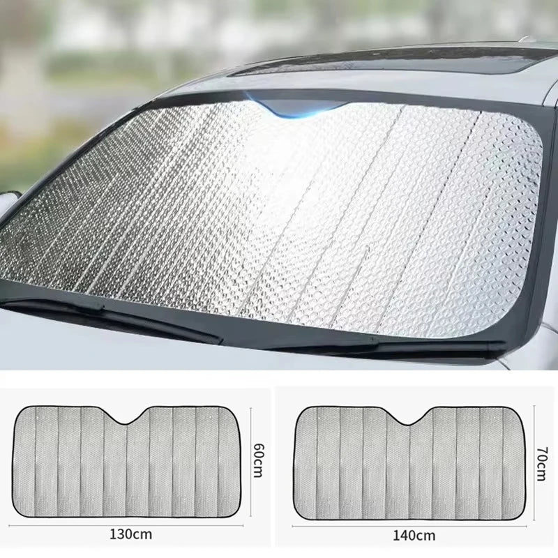 Car Sunshade Front Shield Sun Protection Heat Insulation Car Shield Windshield Plate Cover Front Rear Sun Shade UV Portection Zpaxo