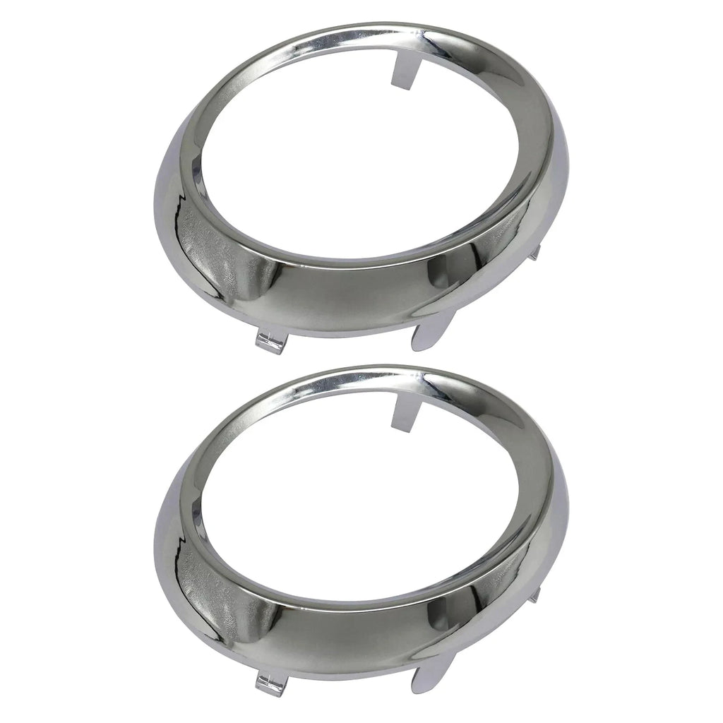 1 Pair Car Fog Light Lamp Bezel Cover Chrome Trim Rings 52713-08020