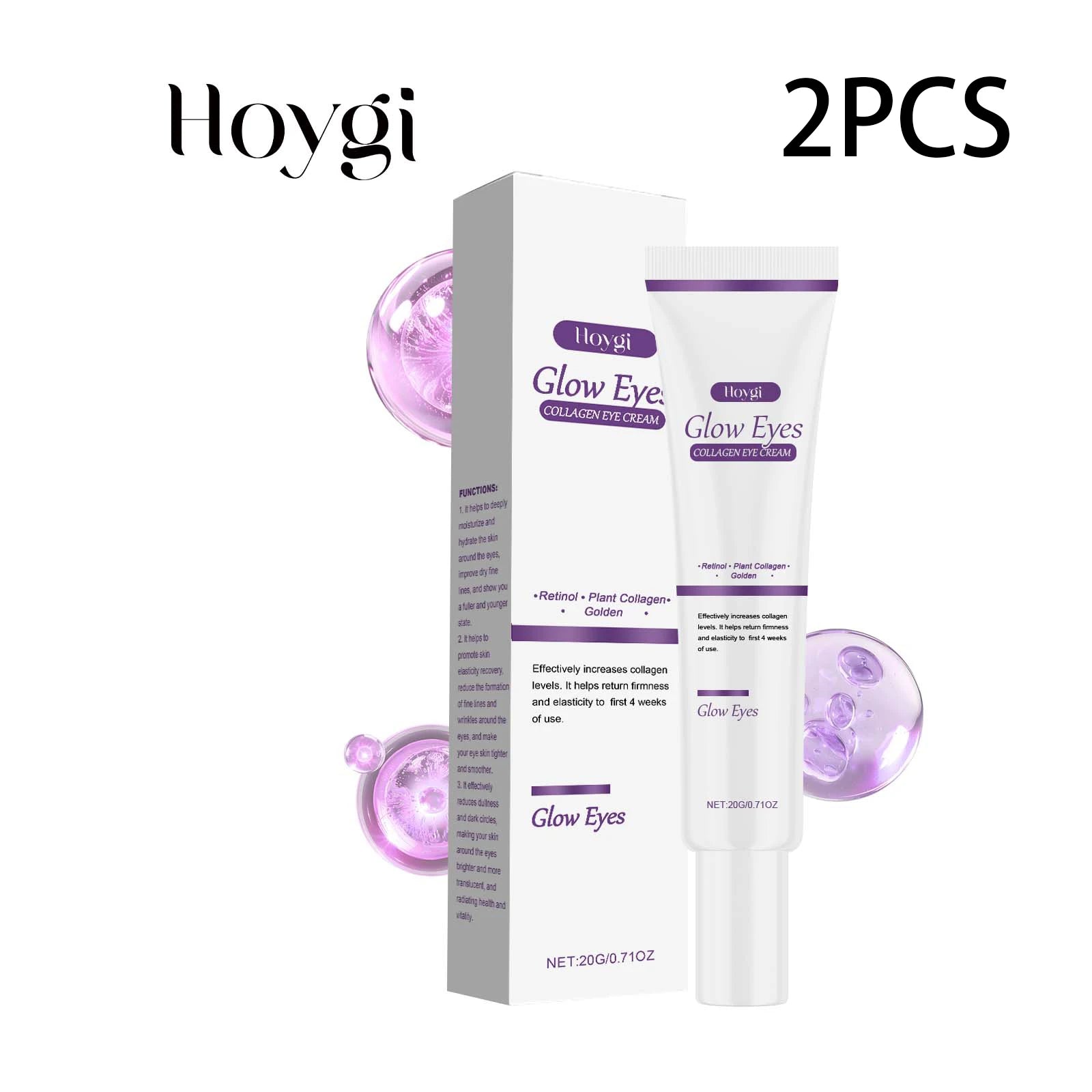 Hoygi Collagen Eye Cream – Dark Circles & Fine Lines Collagen Eye Cream Zpaxo 40g boxed
