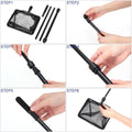 Telescopic Fishing Net Landing Supple Non-absorbent Nylon Mesh