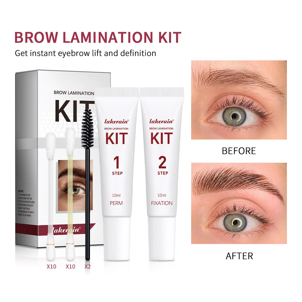 Brow Lamination Kit Semi-Permanent Lash & Brow Fixation Lash Perming Set for Eyelashes Brow Lift Perm Fixation Tube Set Makeup Zpaxo