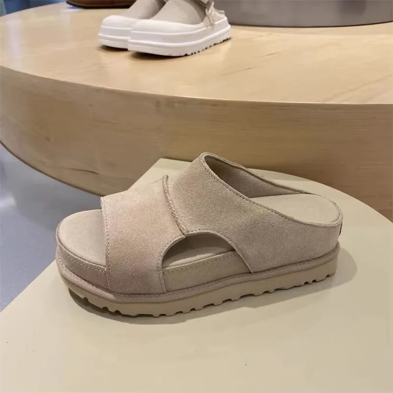 Retro Thick Soled Roman Sandals Summer Women's Height Increasing