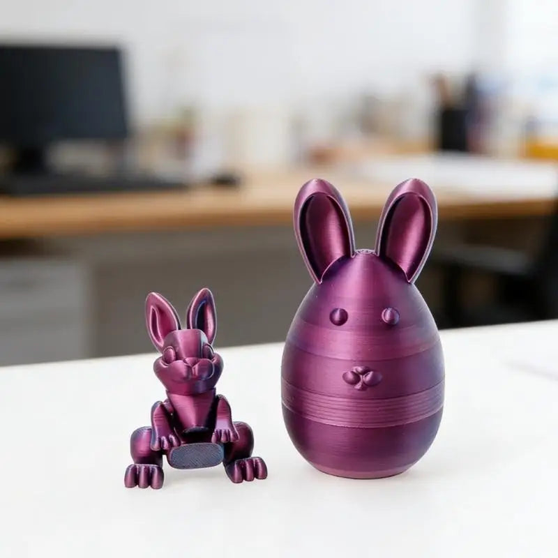 652F 3D Printed Rabbit Figurine And Decorative Box For Small Items Zpaxo