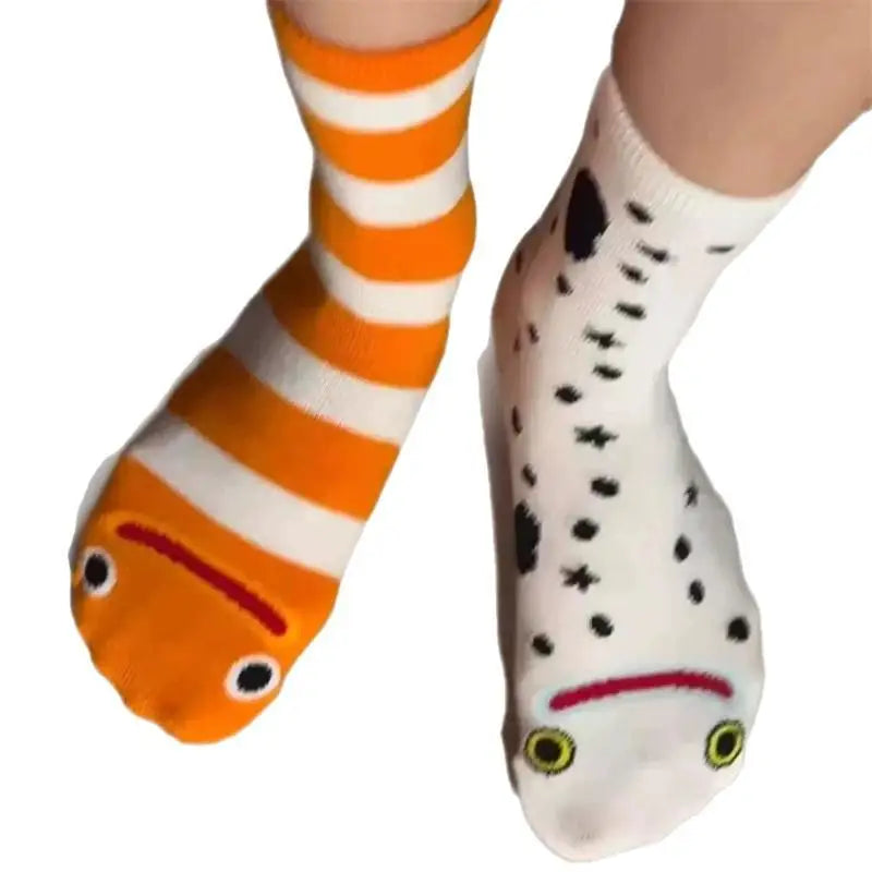 Comfortable Breathable Pile Socks Women Cartoon Garden Eel Design Zpaxo