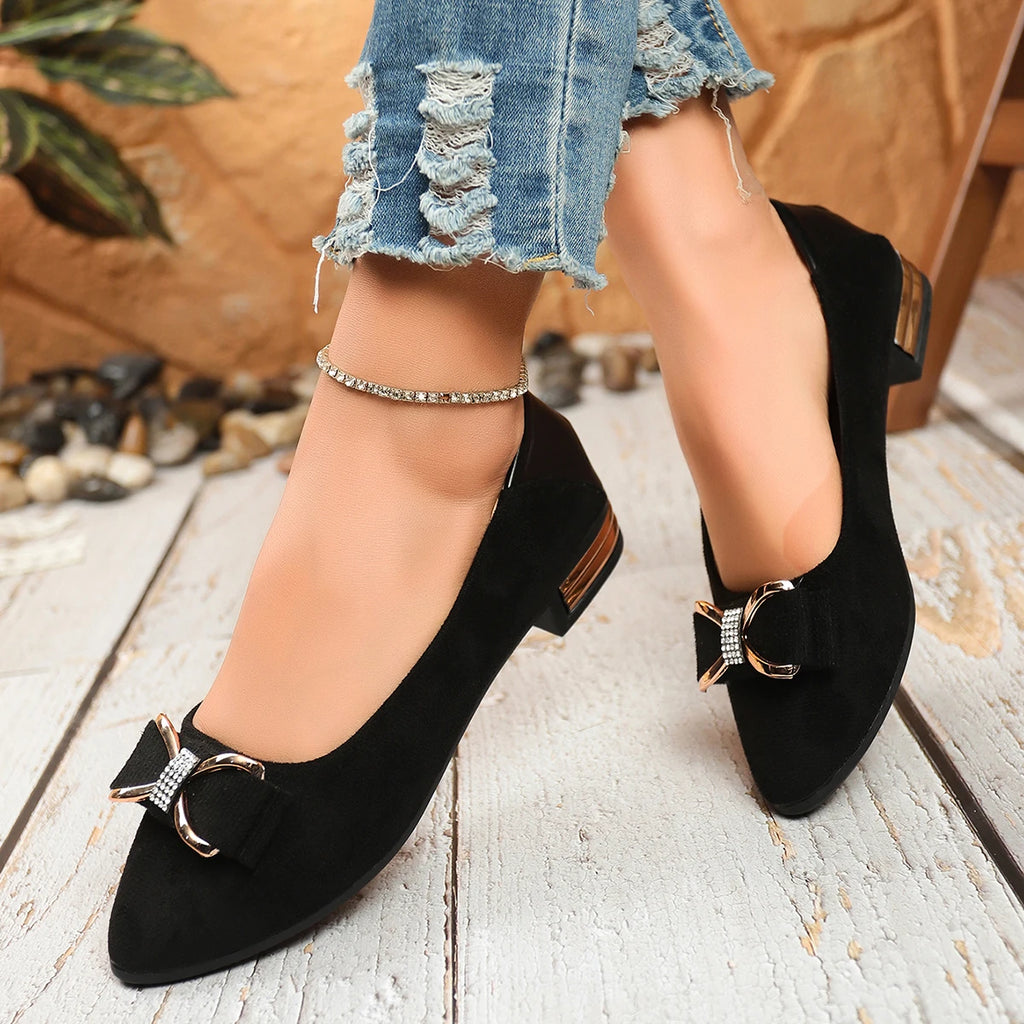 Women Flats Spring Autumn Loafers Bowknot Single Shoes Female Fashion Sweet Flat Soft Casual Sneakers Women Zapatos De Mujer Zpaxo