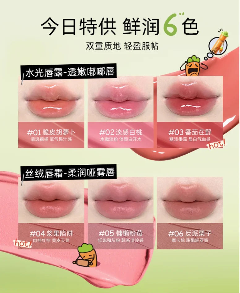 Little Ondine Liquid Lipstick Cute Lip Tint Watery Bare Color Lipgloss Authentic Makeup Original Zpaxo