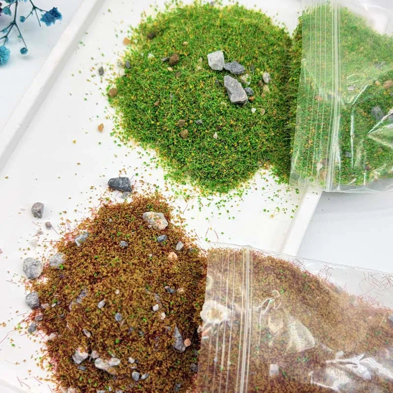 30G Static Grass Terrain Powder – HO N Scale Diorama Model Diorama Terrain Powder Zpaxo
