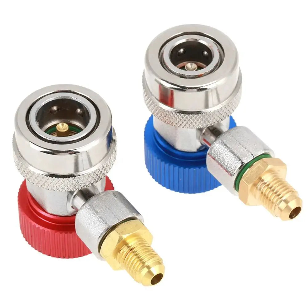 Fluoride Quick Coupler Quick Coupling H/L Connector Adjustable Design Air Conditioner Coupler Quick Connect Brass Construction Zpaxo