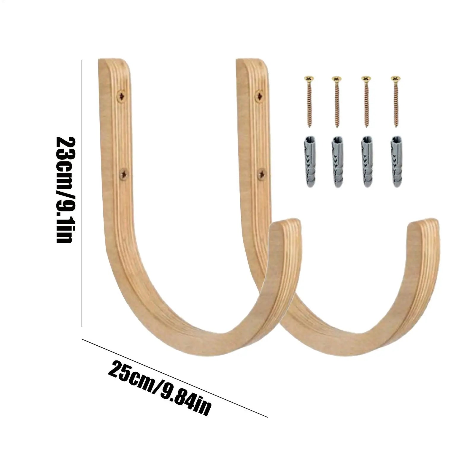 Yoga Mat Organizer Wooden Screws Accessories Exercise Rack Home