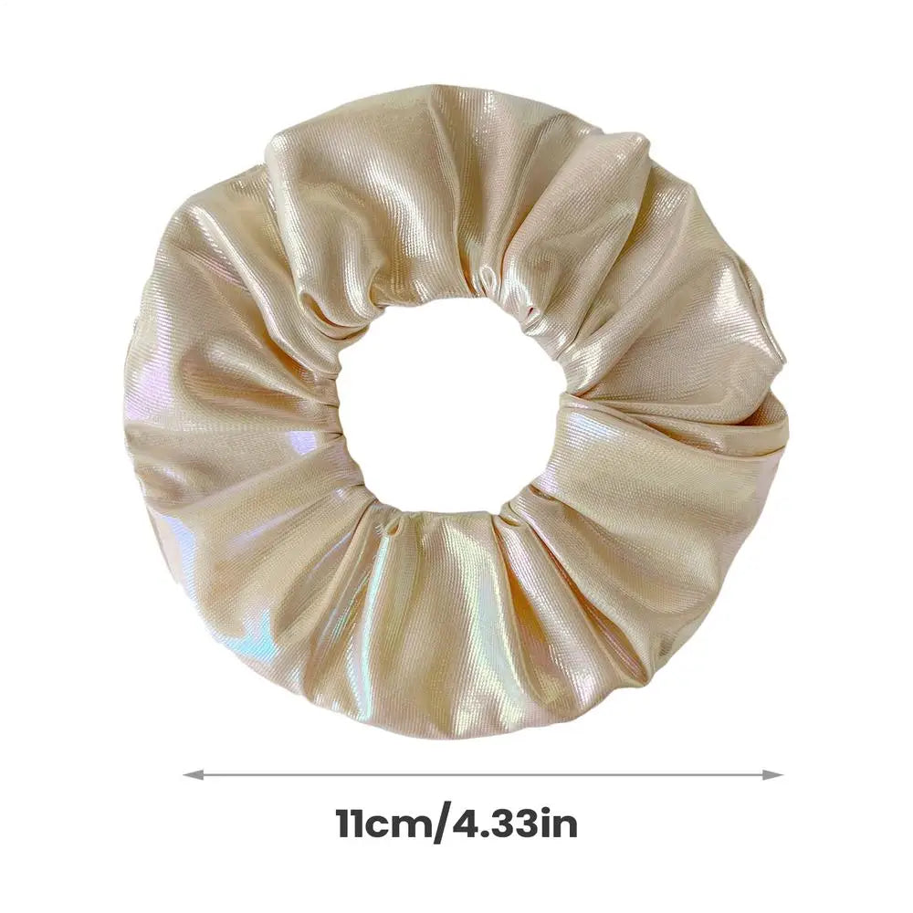 Soft Hair Scrunchies Zipper Pocket Small Elastic Ties Fine Thin Curly