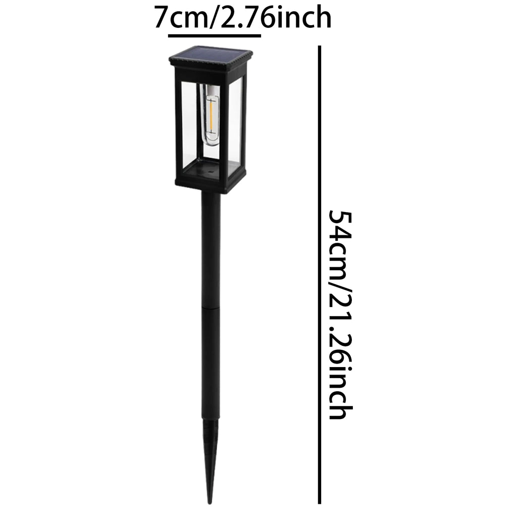 Solar Powered Lanterns Waterproof Metal Outdoor Light Tungsten