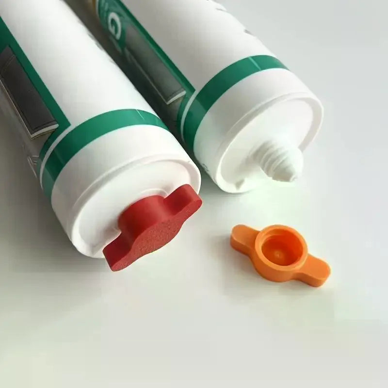 Orange Glass Glue Caps Durable Plastic Sealing Standard Bottles Zpaxo
