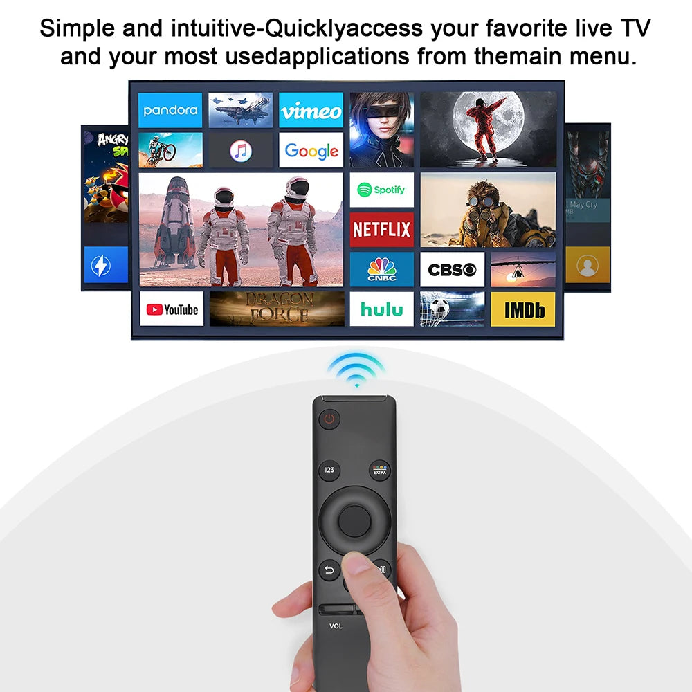 Samsung 4K Smart TV Replacement Remote BN59 TM1640 Universal TV Remote Control Zpaxo