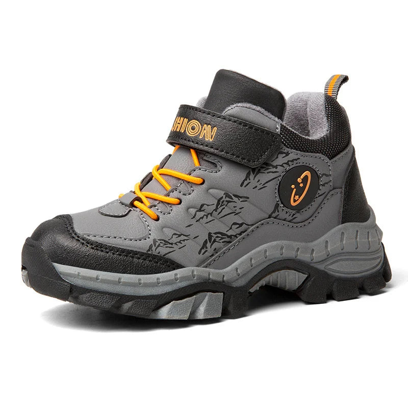 2023 Winter Camp Boys Mountain Climbing Shoes Fashion Kids Teenage Zpaxo Gray 02 32(Insole19.9cm) China Mainland