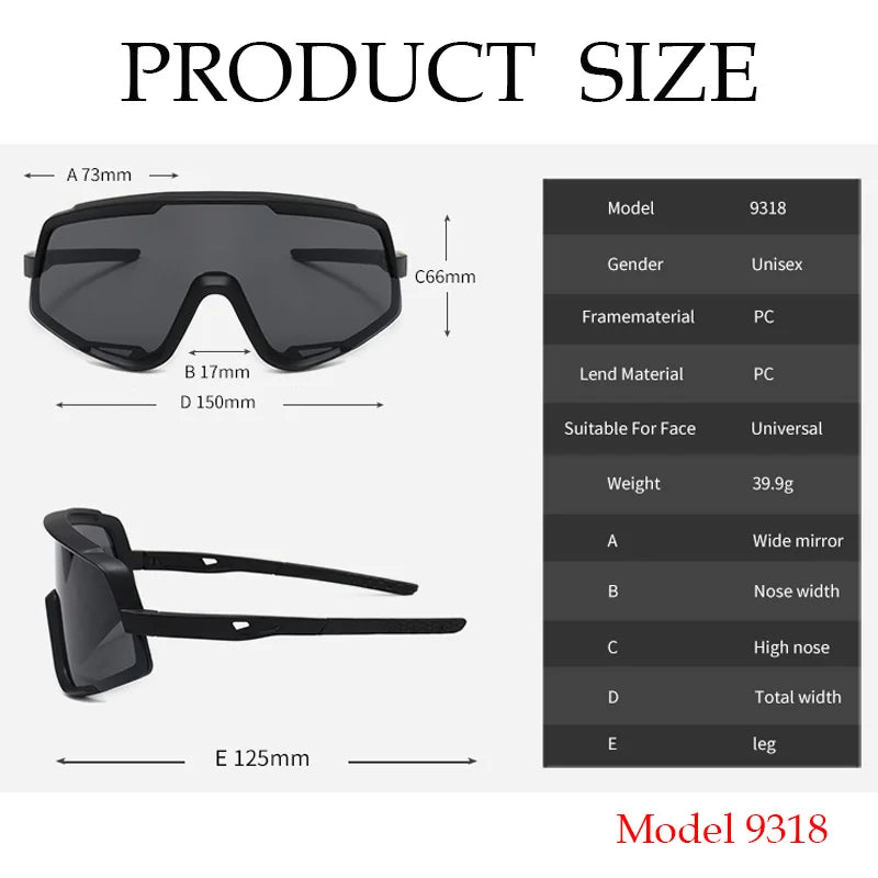 Men Women Sport Road Bike Sunglasses UV400 Rimless Cycling Glasses 2024 MTB Running Fishing Eyewear Male Bicycle Goggles Cyclist Zpaxo