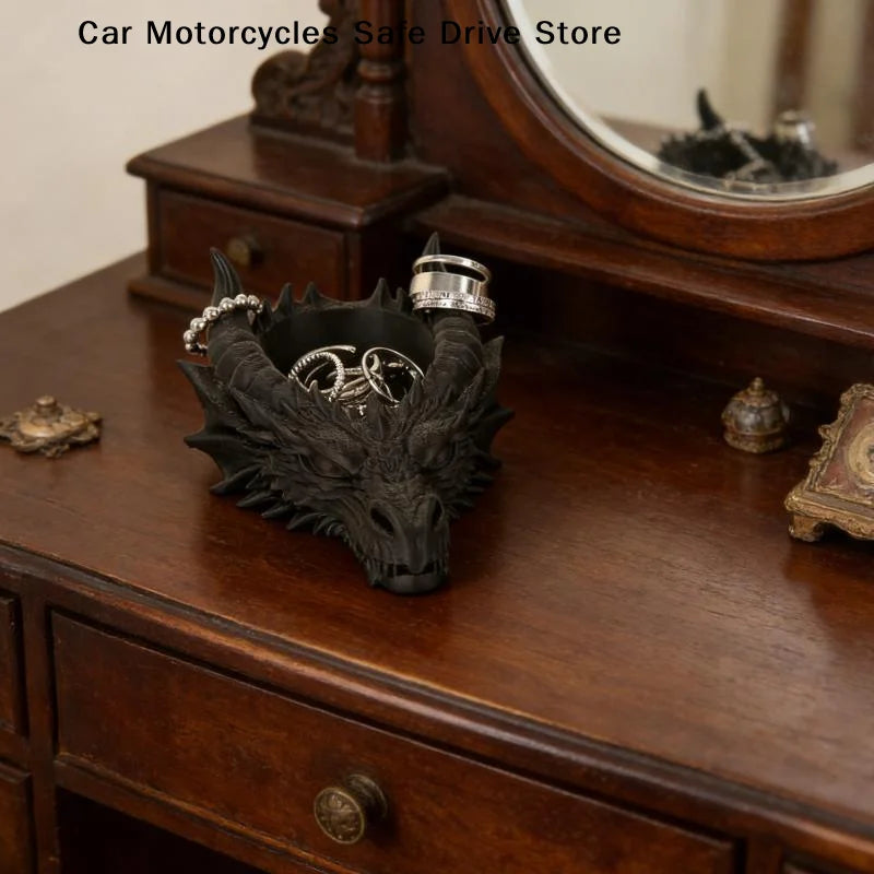 3D Print Dragon Head Storage Tray Multi-functional Funny Jewelry