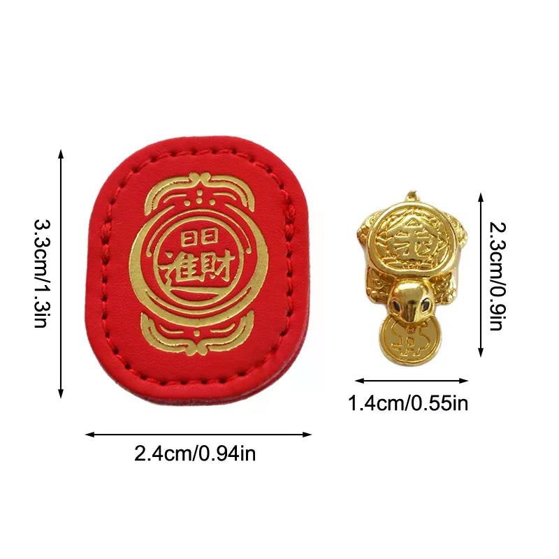 Fengshui Lucky Turtle Wallet Charm Money-biting TurtleOrnaments Decor With "Daily Wealth" For Longevity Financial Stability Zpaxo