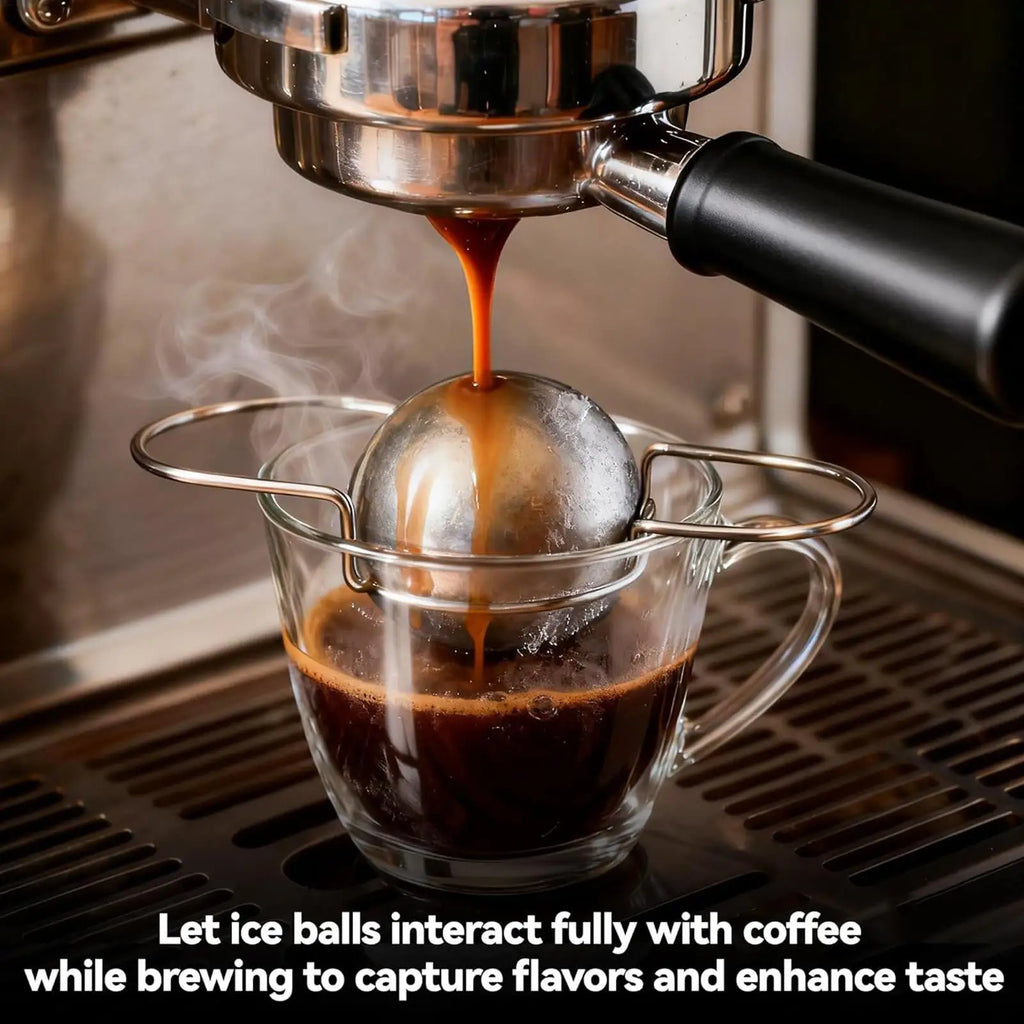Espresso Cooler Ball Stainless Steel Reusable Chilling Sphere Metal