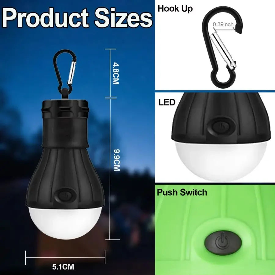 POCKETMAN LED Camping Lantern – 180 Lumen, 3 Modes, IPX4