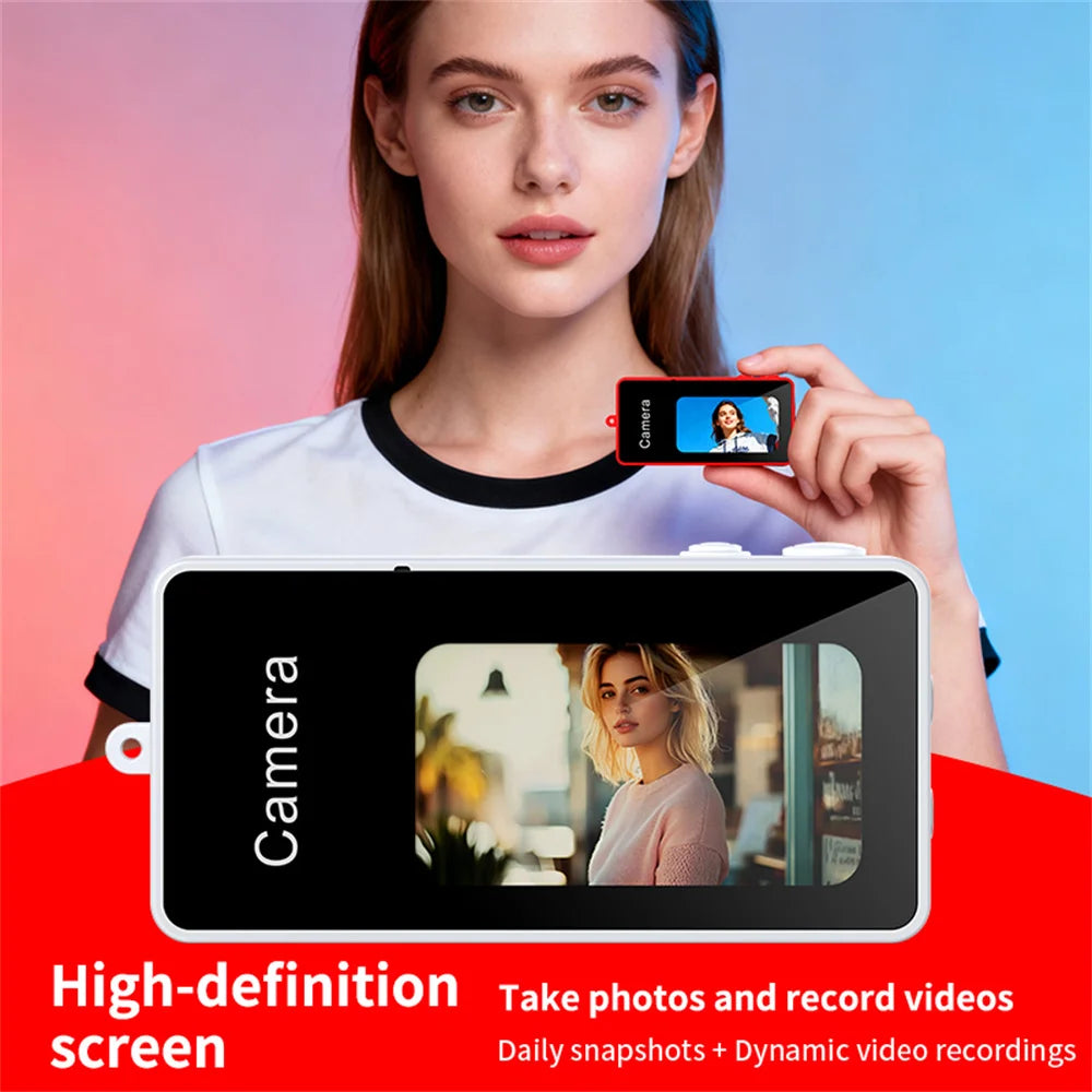 M9 Retro Mini Keychain Thumb Camera 1080P HD Recorder Multiple Filters Cam Built-in Flash Auto Focus LCD Screen Portable Camera Zpaxo