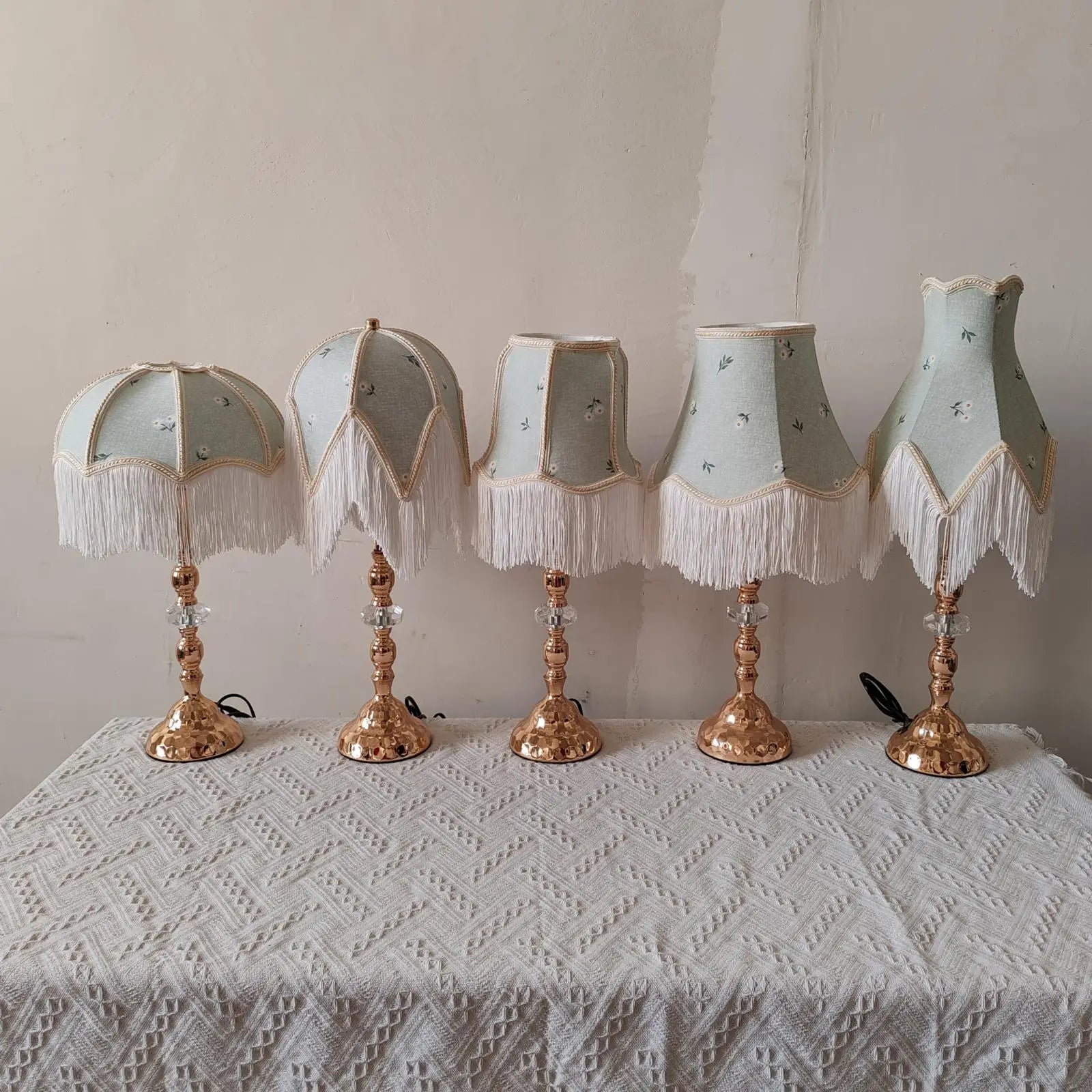 Tabletop Lamp Shade Tassel Floor Light Cover Creative Fabric Zpaxo