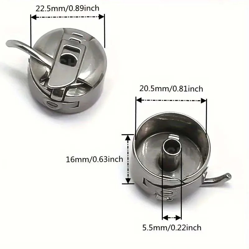4-Pack Universal Bobbin Cases for Household Sewing Machines Sewing Machine Parts Zpaxo