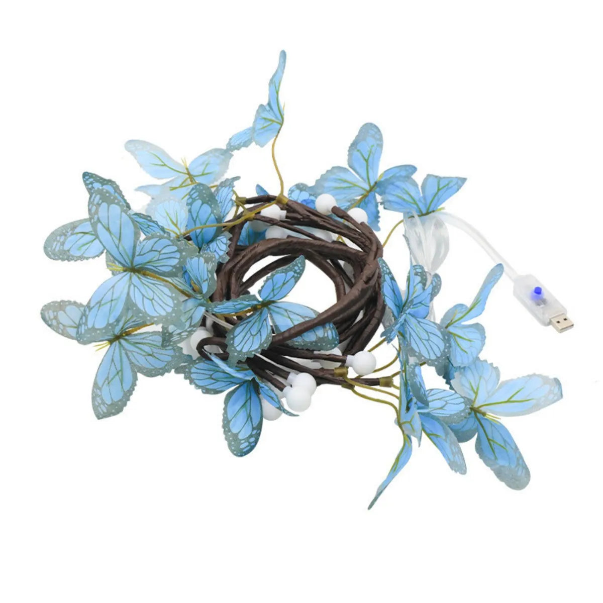 LED Butterfly Tree Vine Lamp Flexible Shape Strip Indoor Wall Zpaxo BLUE Warm White 36LED