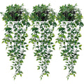 Artificial Hanging Plants Set – String of Pearls, Ivy & Fern