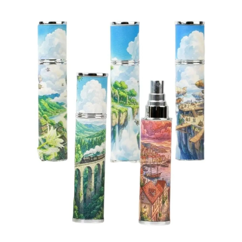 Mini Perfume Atomizer Bottles PU Leather Ultra-light Liquid Container Zpaxo