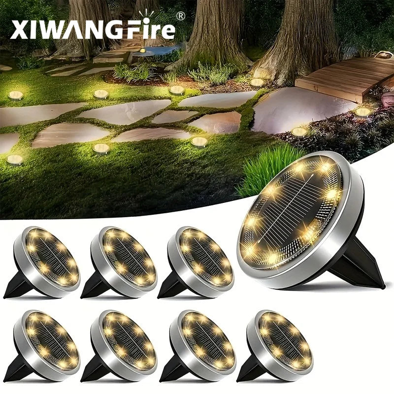 IP68 Waterproof LED Outdoor Solar Power Ground Light Lighting Control Zpaxo
