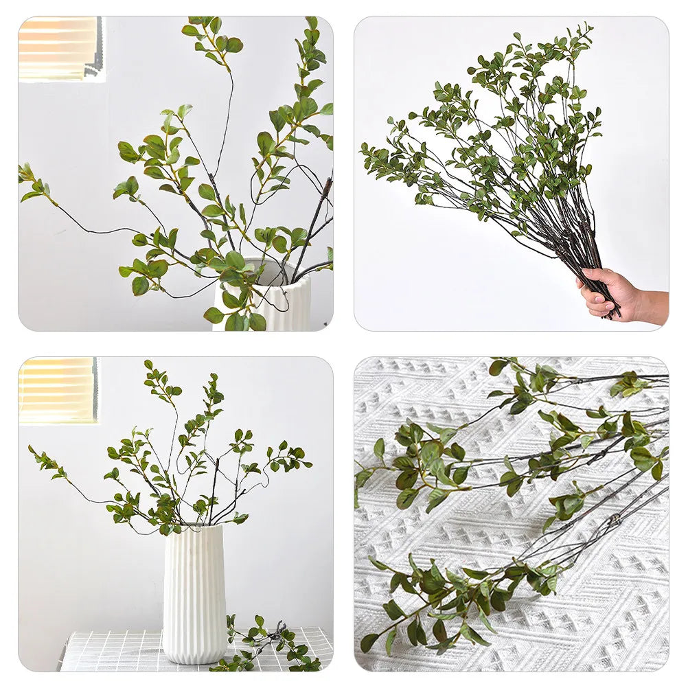Artificial Leaf Branch Realistic Plastic Simulation Leaves Stems