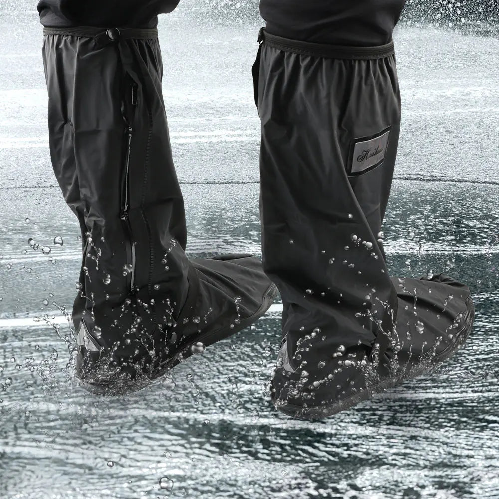 Non-slip Boot Covers Rainy Snowy Day Motorcycle Scooter Bike Rain